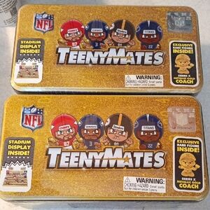 TeenyMates NFL Collector Tin X2 New In Box Sealed